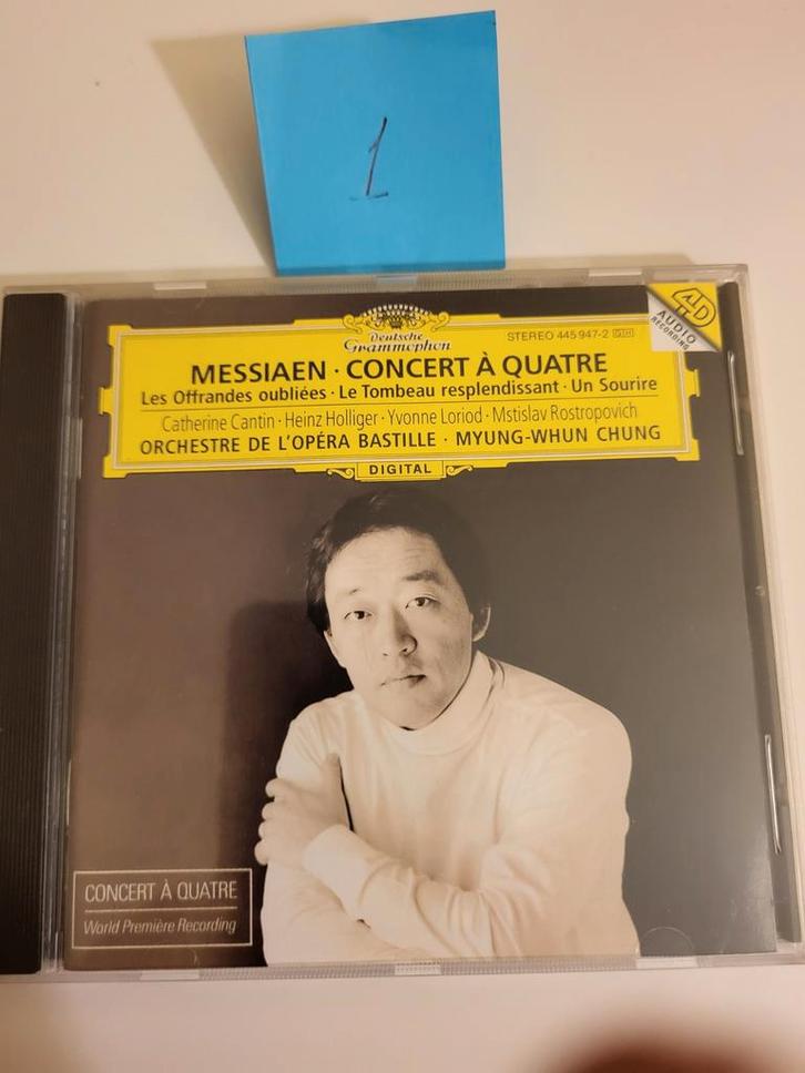 Messiaen - Concert à Quatre - CD, Cd's en Dvd's, Cd's | Klassiek, Zo goed als nieuw, Orkest of Ballet, Modernisme tot heden, Ophalen of Verzenden