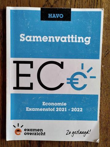 Examentraining economie havo (2021-2022) beschikbaar voor biedingen