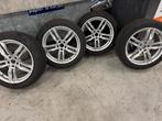 aluminium velgen met winterbanden Audi A6, Gebruikt, Banden en Velgen, Winterbanden, 235 mm