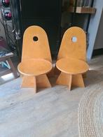 2 vintage houten Rolf stoeltjes., Ophalen, Gebruikt, Overige typen