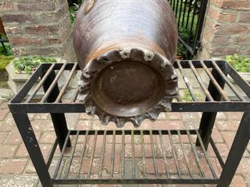 Antiek Steengoed Bloempot  Paraplubak Zuurkoolpot Langerwehe beschikbaar voor biedingen