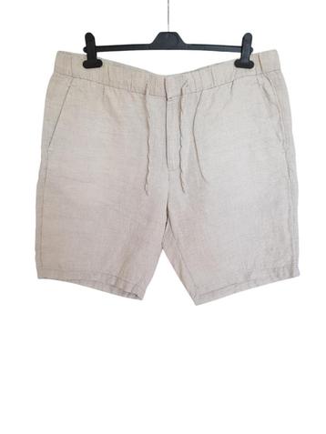 Mooie beige linnen H&M relaxed fit short draagmaat 46.   beschikbaar voor biedingen