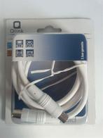 Q-Link Coax Aansluitsnoer 1,5 Meter [NIEUW], Ophalen of Verzenden, Nieuw