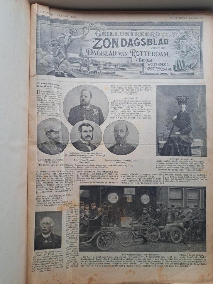 Geïllustreerd Zondagsblad Rotterdam 1905, Compleet Jaar, Antiek en Kunst, Antiek | Boeken en Bijbels, Ophalen of Verzenden