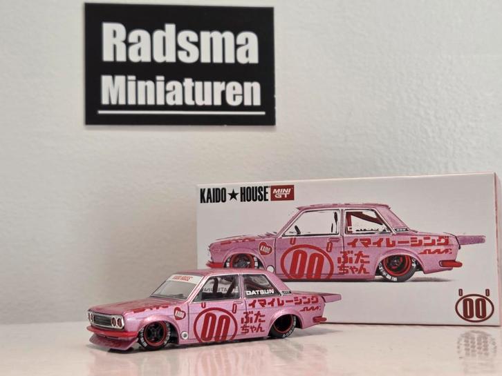 Mini GT x Kaido House No.161 Datsun 510 Pro Street Buta V1, Hobby en Vrije tijd, Modelauto's | Overige schalen, Nieuw, Auto, Ophalen of Verzenden