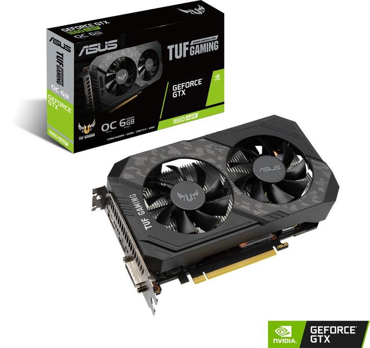 Nvidia GTX 1660 Super 6GB OC (Asus TUF Edition) backpl., Computers en Software, Videokaarten, Zo goed als nieuw, Nvidia, Overige typen