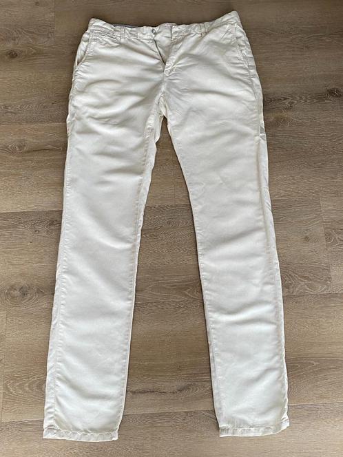 Van Gils. Broek. Linnen. Maat 48/50. Ecru., Kleding | Heren, Broeken en Pantalons, Zo goed als nieuw, Maat 48/50 (M), Beige, Ophalen of Verzenden