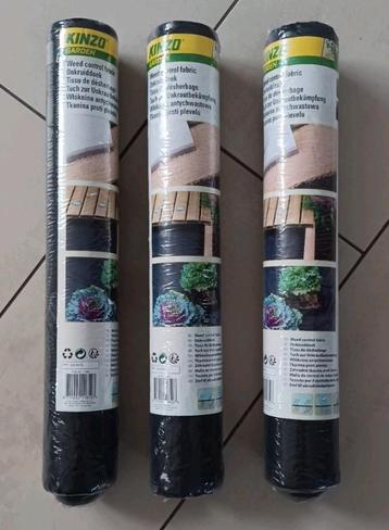 Onkruiddoek voor de tuin, merk Kinzo, over: 3 rollen (nieuw) beschikbaar voor biedingen