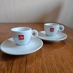 2x Illy espresso kop en schotel CLUB HOUSE, dia 6 cm (adv.3), Verzamelen, Ophalen of Verzenden, Zo goed als nieuw, Porselein, Kop en/of schotel