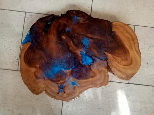 boomstam tafel Epoxy behandeld boomstamschijf, Huis en Inrichting, Woonaccessoires | Onderzetters, Gebruikt, Overig, Ophalen of Verzenden