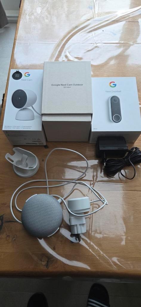 Google Nest Set: Deurbel, Cams, Mini - Overstap naar Eufy, Audio, Tv en Foto, Videobewaking, Ophalen of Verzenden
