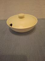 Petrus Regout - mooie geel pastel suikerpotje / schaaltje, Antiek en Kunst, Antiek | Servies los, Ophalen of Verzenden