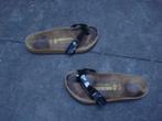GRATIS VERZENDEN ZWARTE BIRKENSTOCK PIAZZA MT 36, Kleding | Dames, Schoenen, Slippers, Verzenden, Zwart, Zo goed als nieuw