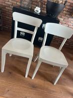 2 houten (cafe) stoelen, Ophalen of Verzenden, Gebruikt