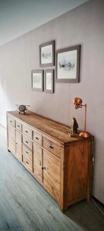 Teakhouten Dressoir Kast de Bommel - 210cm beschikbaar voor biedingen