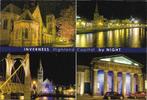 Ansichtkaart	Inverness (Schotland)	bij nacht	4-luik, Verzamelen, Verzenden, 1980 tot heden, Gelopen, Engeland