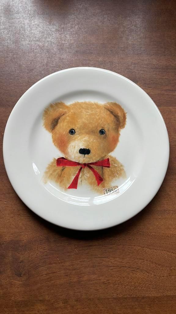 Gien OURS ontbijtbord, Huis en Inrichting, Keuken | Servies, Zo goed als nieuw, Bord(en), Overige stijlen, Porselein, Ophalen of Verzenden