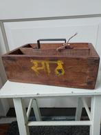 stoere houten bak timmermanskist, Minder dan 50 cm, Teakhout, Nieuw, Minder dan 50 cm