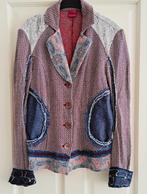Save the Queen blazer jasje denim / rood/ creme M-L nr 43466, Kleding | Dames, Jasjes, Kostuums en Pakken, Maat 38/40 (M), Blauw