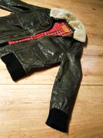 Fraai vintage leren Goosecraft piloten jack!, Kleding | Heren, Jassen | Winter, Ophalen of Verzenden, Maat 56/58 (XL), Zwart, Goosecraft