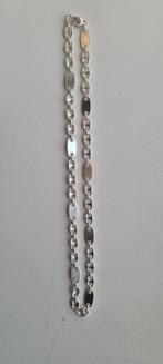 Mooie zilveren Koffieboon schakel ketting, Sieraden, Tassen en Uiterlijk, Kettingen, Ophalen of Verzenden, Nieuw, Zilver, Zilver