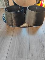 Antraciet Lampenkappen - 2 kleine + 1 grote Still, Huis en Inrichting, Lampen | Lampenkappen, Ophalen, 25 tot 50 cm, Rond, Nieuw