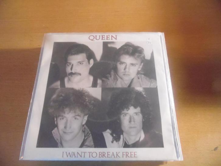 queen. i want to break free,, Cd's en Dvd's, Vinyl Singles, Gebruikt, Single, Overige genres, 7 inch, Ophalen
