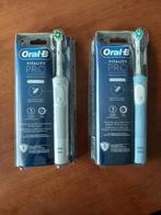 2x Elektrische tandenborstel Oral B vitaliteit pro wit blauw, Ophalen of Verzenden, Nieuw, Tandenborstel