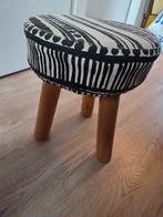 Krukje zebraprint, Huis en Inrichting, Krukjes, Ophalen, Zo goed als nieuw, Hout