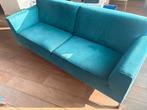 Henders & Hazel Bankstel - 3-zits & 2-zits - Petrol, Ophalen, 75 tot 100 cm, Zo goed als nieuw, Rechte bank