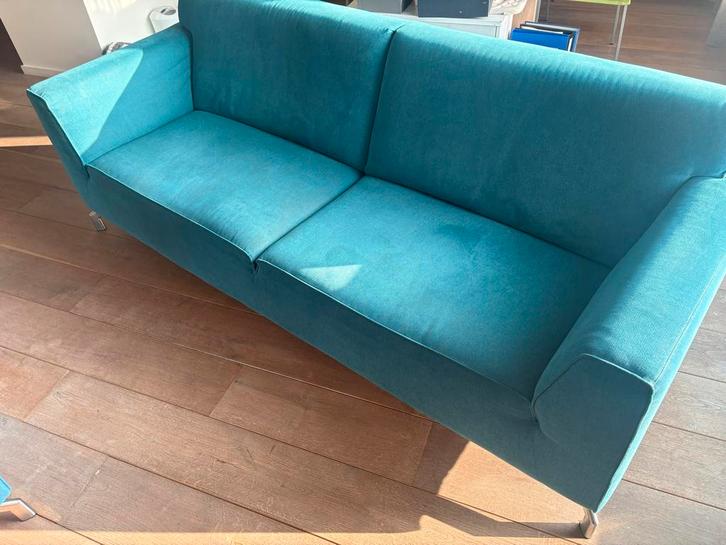 Henders & Hazel Bankstel - 2.5-zits & 2-zits - Petrol, Huis en Inrichting, Banken | Bankstellen, Zo goed als nieuw, Rechte bank