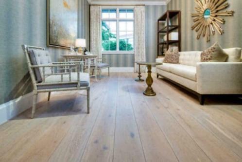 EIKEN VLOER, MULTIVLOER GEOLIED WHITE, Huis en Inrichting, Stoffering | Vloerbedekking, Nieuw, Parket, Ophalen of Verzenden