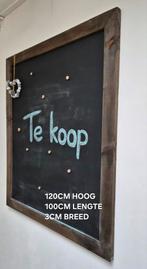 Krijtbord / Magneetbord met houten frame, Ophalen, Zo goed als nieuw, Krijtbord