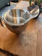 KitchenAid RVS Mengkom met Schenkschild, Ophalen, 4 liter of meer, 3 snelheden of meer, Zo goed als nieuw