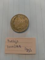 Turkije 1000 Lira 1993, Postzegels en Munten, Verzenden, Overige landen, Losse munt