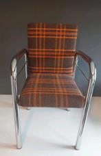 Retro Kinderstoel Buisframe, Gebruikt, Bruin, Ophalen of Verzenden, Stof