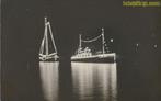 Boten verlicht - platbodem en ?? Stoomboot?? [KRST007-4601, Verzenden, 1920 tot 1940, Gelopen