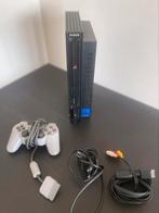 PlayStation 2, Spelcomputers en Games, Spelcomputers | Sony PlayStation 2, Ophalen of Verzenden, Zo goed als nieuw, Zwart, Met 1 controller