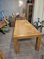 Houten Eettafel, Huis en Inrichting, Tafels | Eettafels, Ophalen, Gebruikt, 200 cm of meer, 50 tot 100 cm