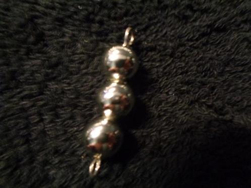 8 zilverkl kralen als staf 3 cm lang, Hobby en Vrije tijd, Kralen en Sieraden maken, Nieuw, Kraal, Ophalen of Verzenden