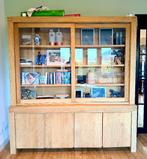 Eiken buffetkast van Goossens, Ophalen, Met deur(en), 200 cm of meer, Eikenhout