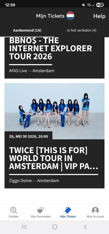 3 keer TWICE kpop linker staplaats VIP tickets amsterdam  beschikbaar voor biedingen