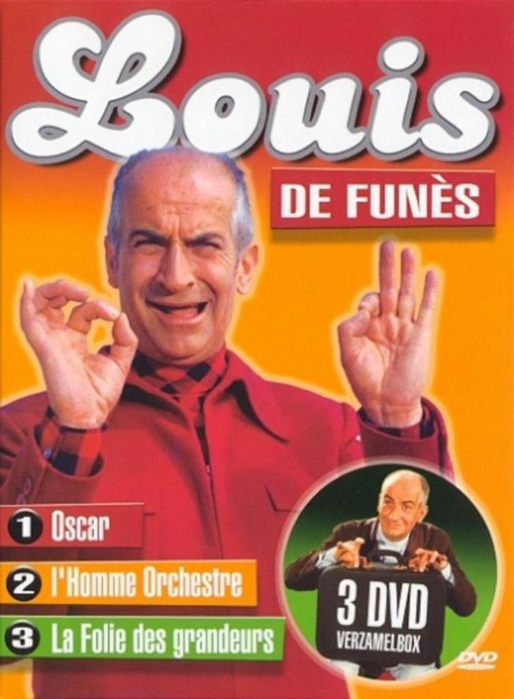 Louis de Funes - 3 dvd verzamelbox, Cd's en Dvd's, Dvd's | Klassiekers, Zo goed als nieuw, Komedie, 1960 tot 1980, Alle leeftijden