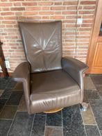 Verstelbare Relaxstoel - Draaibaar, Ophalen, Gebruikt, Leer, 75 tot 100 cm