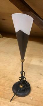 Schemerlamp met 1 glazen kapje, Ophalen of Verzenden, Gebruikt
