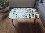 Vintage mozaïek salontafel, Ophalen, Gebruikt, 100 tot 150 cm, 50 tot 100 cm