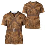 Heren western t-shirt 3 / cowboy linedansen t shirt tshirt, Verzenden, Nieuw, Bruin