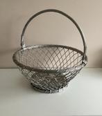 Vintage Franse alluminium draadmand, Ophalen of Verzenden