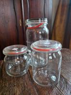 Vintage Weckpotten inmaakpotten Set van drie, Ophalen of Verzenden, Gebruikt
