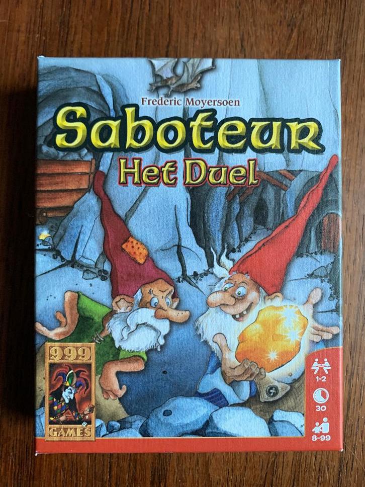 Kaartspel Saboteur Het Duel; Frederic Moyersoen, Hobby en Vrije tijd, Gezelschapsspellen | Kaartspellen, Zo goed als nieuw, Een of twee spelers